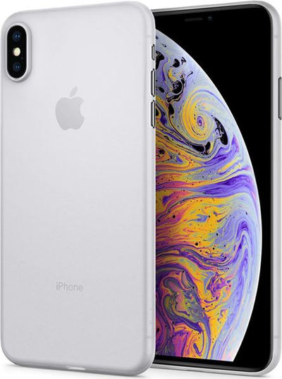 Kapak telefoni Spigen Air Skin Soft për iPhone XS Max, silikoni i hollë, transparente beige