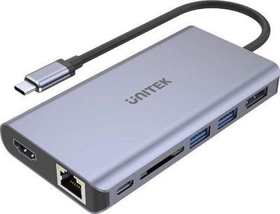 Shpërndarës Unitek S7, USB-C, i hirtë