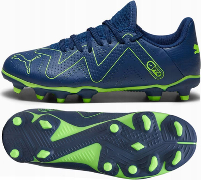 Këpucë futbolli Puma Future Play FG AG Jr, për kalamaj, blu