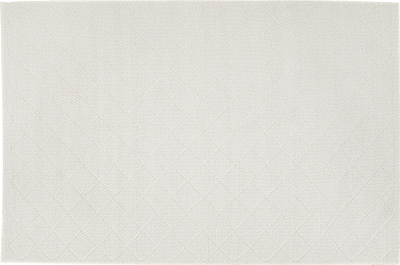 Tapet Beliani ELLEK, 140x200 cm, lesh me pambuk, i bardhë