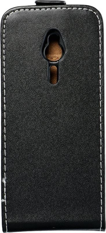 Куќиште за телефон Slim Flexi Fresh за Nokia 230, вертикално, еко кожа, црно