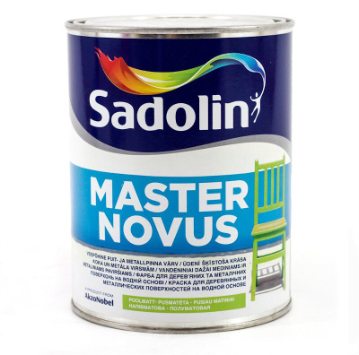 Bojë për dru edhe hekur Paint Master Novus 15 BW, alkide me bazë uji, 2.5L, e bardhë