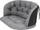Jastëk divani kashte Hobbygarden Amanda Prestige, 100x50 cm, set 2 pjesë, antracit