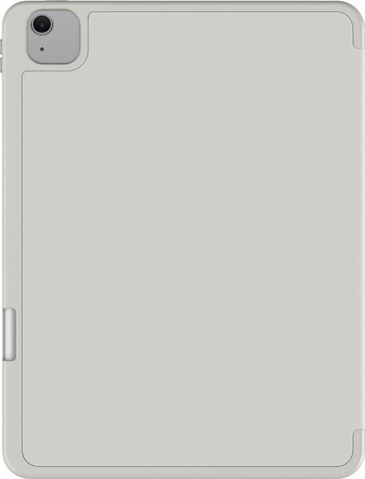 Mbrojtëse folio JCPal DuraPro për iPad Air 13" M2 2024 M3 2025, me mbajtëse për Pencil, gri e çelët