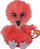 Lodër pelushi Ty Beanie Boo Franny Flamingo, përmasë e mesme, rozë