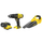 Set trapano goditës dhe fshesë dore Stanley Fatmax SFMCK219D1, 18V, me bateri 2Ah, i verdhë