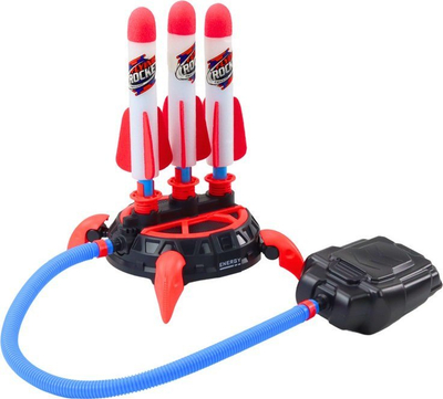 Lodër raketa shkumë Triple Launcher Catapult, me pompë këmbësh, përdorim në ambient të jashtëm, shumëngjyrëshe