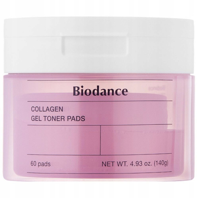 Peceta tonike fytyre Biodance Collagen Gel Toner Pads, kolagjen, 60 copë
