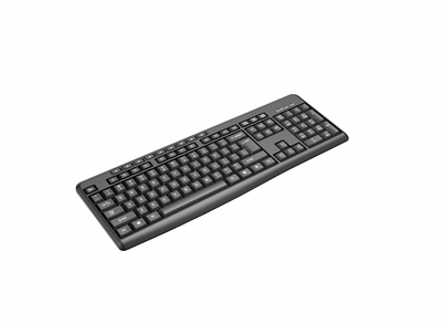Tastierë wireless Huntersun 2.4G, 104 taste, USB, e zezë