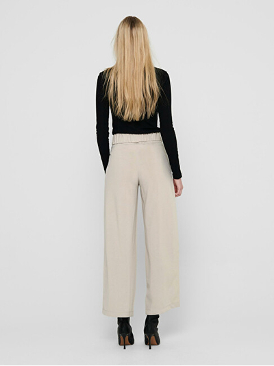 Панталони Jacqueline de Yong JDYGEGGO Wide Leg Fit, беж