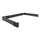 Raft muri DeLOCK Cabinet 1U, për rack 19", metal, i zi