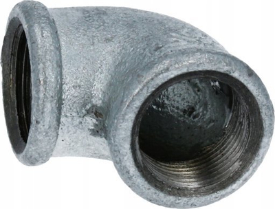 Bërsia këndore galvanizuar Hydroland ŁH.K.6.20, 3/4", gize, argjendtë