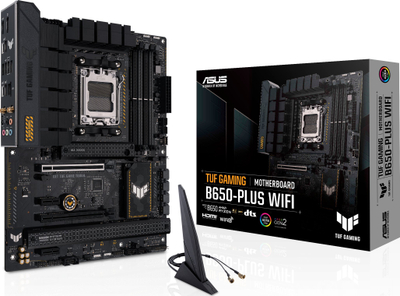 Motherboard Asus TUF GAMING B650 PLUS WIFI, DDR5, WiFi 6, e zezë