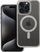 Këllëf telefoni Color Edge Mag Cover për iPhone 15 Pro Max, kompatibil me MagSafe, transparent, gri