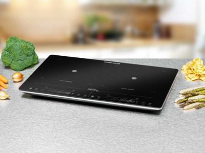 Pllitë me induksion Rommelsbacher CT 3420, 2 vende zjarri, 56 cm, e zezë