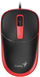 Mouse me kabllo Genius DX-123, 1200 DPI, 3 taste, i zi e kuq