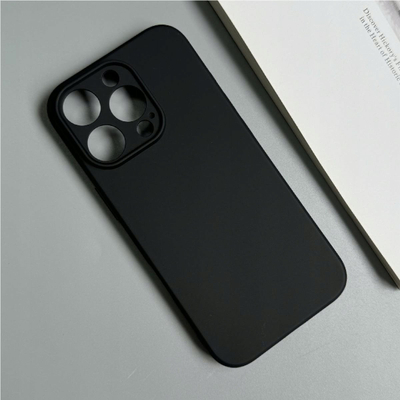 Mbrojtëse telefoni Soft Case për iPhone 16 Pro Max, e butë, fleksibël, e zezë