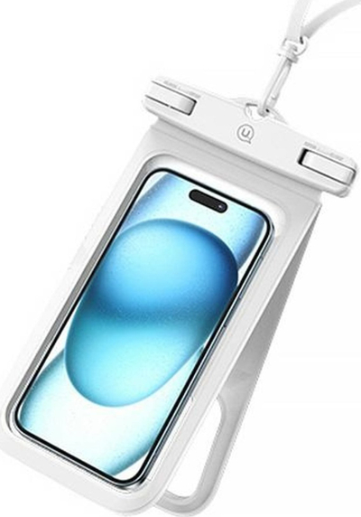Çantë ujirezistente Usams YD014, për telefona deri 6.7", IP68, e bardhë
