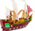 Lodër anije romake Roman Ship, drita dhe zë, me katapultë dhe palma, shumëngjyrëshe