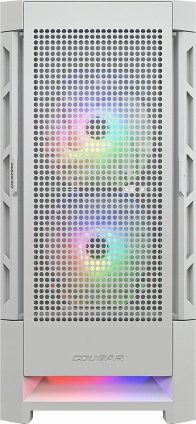Куќиште за компјутер Cougar Airface RGB, бело, Midi Tower