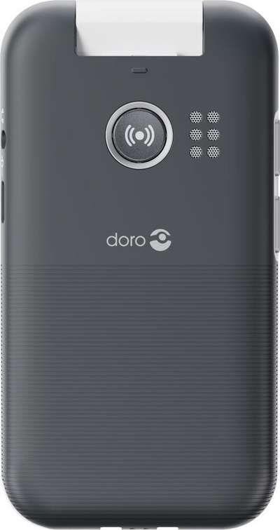 Telefoni me kapak Doro Leva L30, 4G, me butona të mëdhenj, i zi