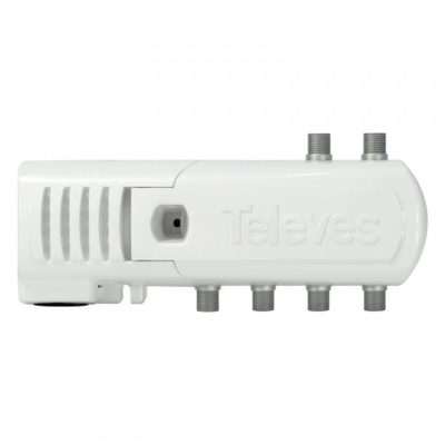 Amplifikator antene Televes 552320, DVB-T2, 5 dalje TV, i bardhë