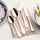 Set lugësh për fëmijë LEONARDO BAMBINI AVVENTURA, 4 copë, çelik inox, ngjyrë argjendi