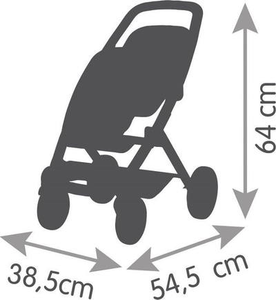Karrocë lodër për kukulla Smoby Maxi-Cosi Twin Stroller, me dy ulëse, jeshile sage