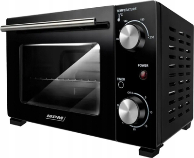 Furrë elektrike mini MPM MPE-13, 10L, 800W, e zezë