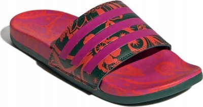 Shapka Adidas Sportswear Future of Lounge, slip-on, për pishinë, të kuqe shumëngjyrëshe