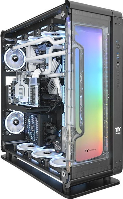 Kit ftohës me ujë Thermaltake Pacific Core P8 DP-D5 Plus, pompë D5, RGB, i tejdukshëm