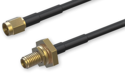 RF продолжен кабел Teltonika PR2VM20M, 2 m, SMA женски во машки, црн