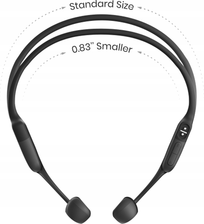 Спортски слушалки со вратна лента Shokz OpenRun Mini, безжични, Bluetooth, црни