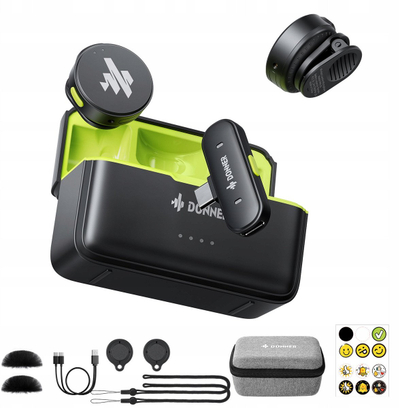 Mikrofon wireless Donner VPM 20, sistem me valë, i zi