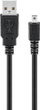 Kabllo Pro USB A në USB Mini B 8 pin, 1.8m, e zezë