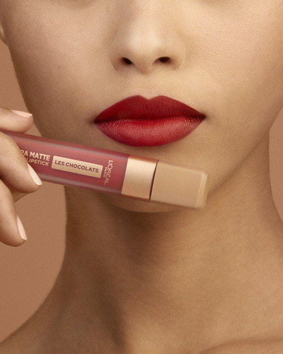 Buzëkuq Loreal Paris Les Chocolats Ultar Matte, 864 tasty ruby, 7.4 ml