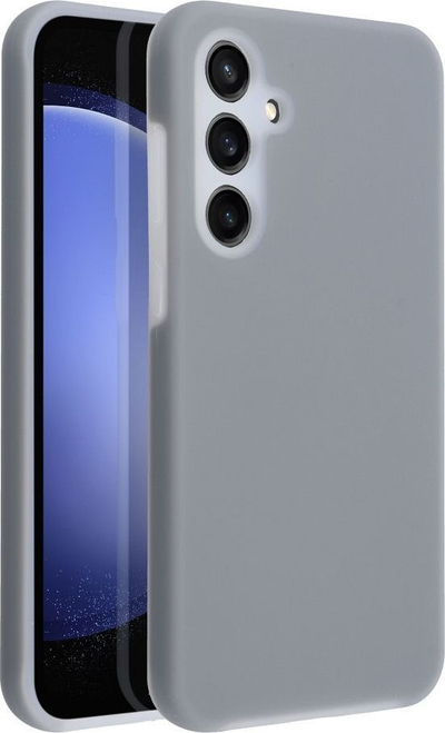 Mbrojtëse telefoni Samsung Galaxy A35 5G, silicone Candy, kornizë e forcuar, gri pastel