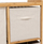 Kuti rrobash Kpeov Regl Bamboo, 66 x 33.3 x 78.5 cm, ngjyrë natyrale