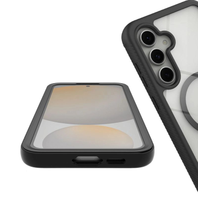 Mbulesë telefoni Tech-Protect Defense MagSafe, Galaxy S25, dy-pjesëshe, e zezë