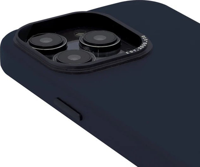 Кожен заден капак Decoded Leather Backcover за Apple iPhone 14 Pro, MagSafe, челично сина