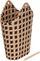 Mbajtëse letrash higjenike Homemaison Natural Black, 49.5 x 36.5 x 24.5 cm, natyrale e zezë