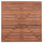 Tapetë tavoline Hm SQUARE HM18137, dru teak, 80x80 cm, natyrale