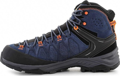 Këpucë malore Salewa Alp Trainer 2 Mid GTX për burra, me membranë Gore Tex, taban Vibram, blu
