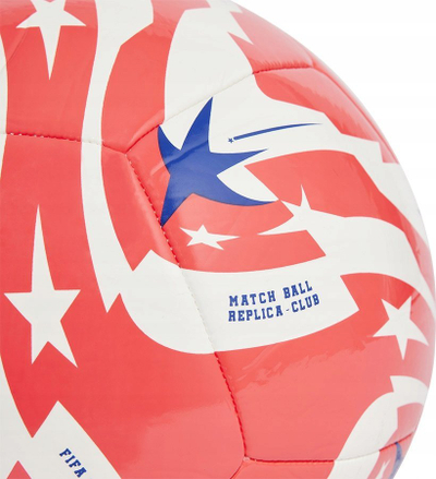 Фудбалска топка Adidas FCWC Club JD3821, издржлива, повеќебојна
