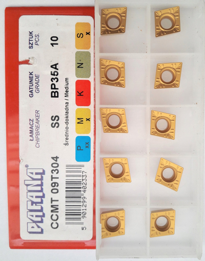 Insert prerës torno Pafana CCMT 09T304 SS BP35A, për çelik, pozitv