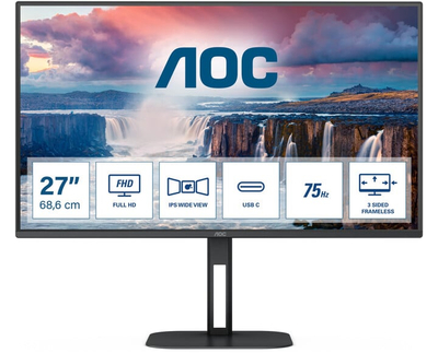 Monitor AOC 27V5CE - LED, 27\", FullHD, i zi