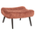Stol-këmbëmbajtës Kemba 68x58x40Hcm (HM9606.02), rozë/ zezë