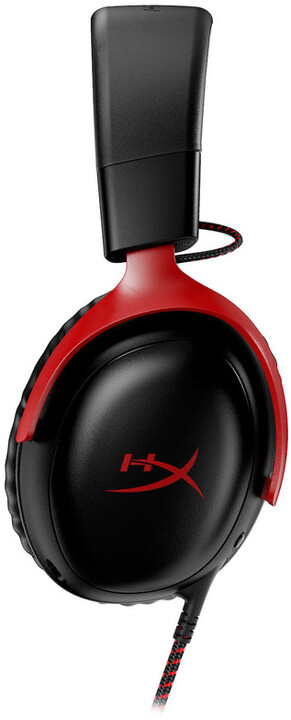 Kufje HyperX Cloud III, të zeza/ kuqe