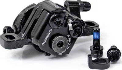 Kaliper frene disku Shimano BR-M375, mekanik, Post Mount, i zi