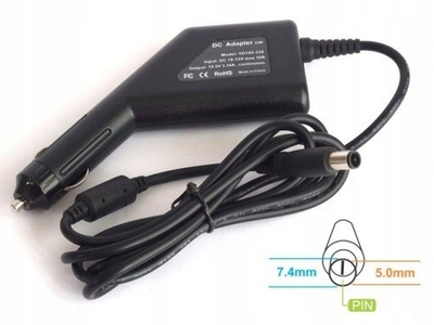 Adapter makine për laptop Energy4U CA08, 19.5V 3.34A 66W, prizë 7.4x5.0mm PIN, i zi